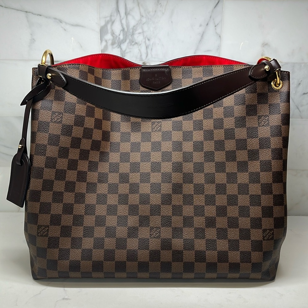LOUIS VUITTON Damier Ebene Graceful PM
